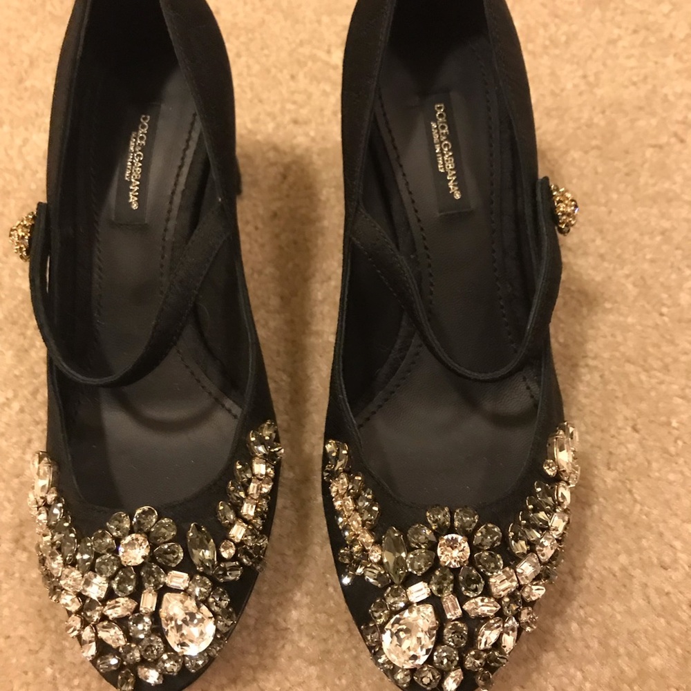 Dolce and Gabbana crystal heels